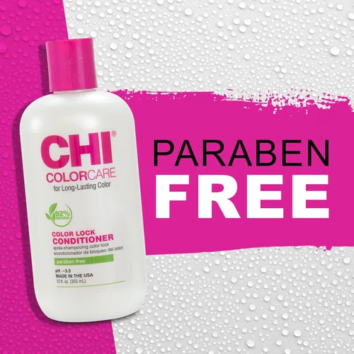 Miniatura 6 de CHI ColorCare - Acondicionador de bloqueo de color, bloquea el color y repone la humedad para cabello teñido sin sulfatos, parabenos y crueldad, 12