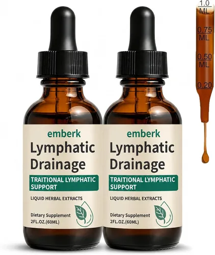 Miniatura 10 de Gotas de Drenaje Linfático, Mezcla Herbal de 2000mg con Saúco, Equinácea y Diente de León, – Apoya el Drenaje Linfático, Sistema Inmunológico
