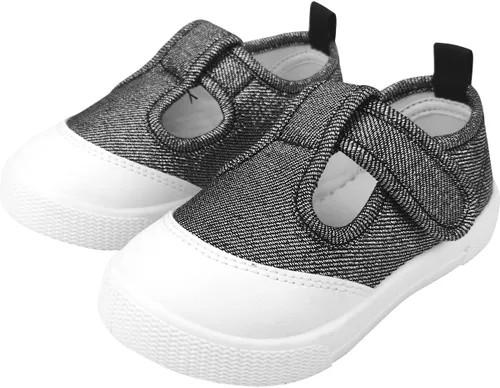 Miniatura 5 de Zapatillas de lona Mary Jane con correa en T para niñas pequeñas