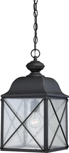 Miniatura 4 de Nuvo Lighting 60/5625 Wingate Post One Light Lantern 100 vatios A19 iluminación de porche y patio al aire libre con vidrio transparente sembrado