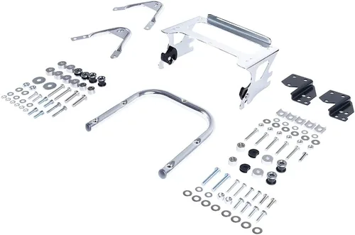 Miniatura 9 de Motorcycle Tour Trunk Pack Mount para 2009+ Harley Touring Equipaje - Negro, Soporte de montaje desmontable de liberación rápida Negro Año: 2009-2018