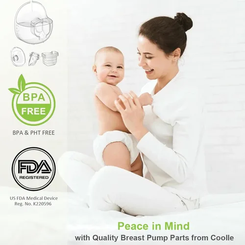 Miniatura 4 de Piezas de extractor de leche, accesorios de repuesto para válvula de pico de pato, portátil, compatibles con MOMMED Mumgaroo MISSAA Bioby S18 S21