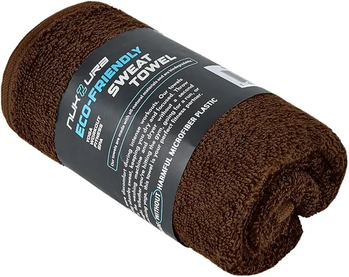 NUKURA Toalla de sudor de gimnasio de 12 x 40 pulgadas, 450 GSM, 100% algodón, alta absorción, entrenamiento extrasuave y de secado rápido, yoga,