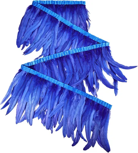 Miniatura 41 de THARAHT 50 piezas de plumas de cola de gallo, naturales, de 12 a 14 pulgadas (30-35 cm) para manualidades, bodas, atado de moscas, plumas para Rosa