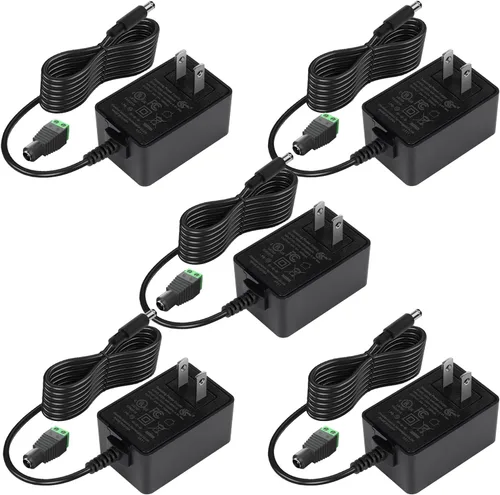 Adaptador de fuente de alimentación de 24 V 1A, listado UL, transformador adaptador de CA a CC de 100-240 V, cargador de pared de 24 voltios, 1