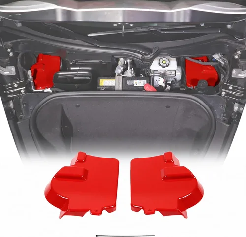 Miniatura 8 de Cubierta de torre de choque frontal compatible con Chevrolet Corvette C8 2020-2023, cubierta de panel de protección de impactos de plástico ABS