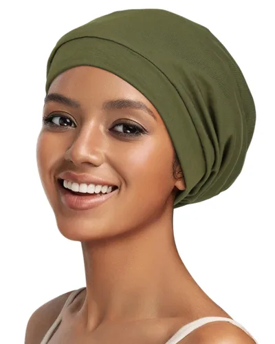 Miniatura 115 de Alnorm - Gorro con forro de satén y suave banda elástica para hombres y mujeres, talla única Se ajusta a la mayoría