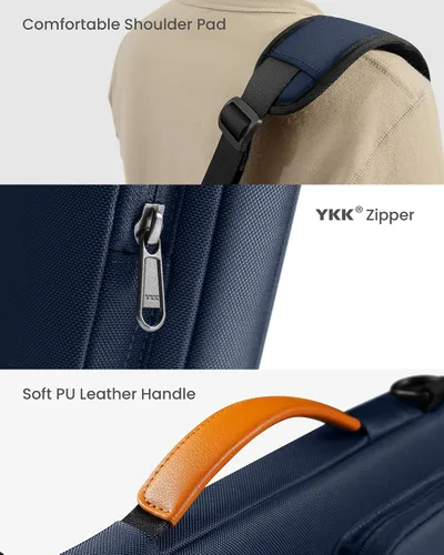 Miniatura 8 de tomtoc Bolso de hombro protector 360 para portátil para MacBook Air de 13 pulgadas 2025 M4/A3240, M3/A3113, M2/A2681, M1/A2337, MacBook Pro M2/M1