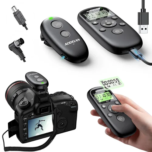 Miniatura 10 de Para cámaras Sony temporizador inalámbrico recargable con control remoto con LCD y temporizador de intervalo mejorado para A7 III, A7 IV, A7R IV