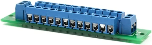 Miniatura 2 de PCB007 1X Placa de distribución de energía de 12 posiciones 2 entradas 2 x 13 salidas para voltaje de CA CC Nuevo