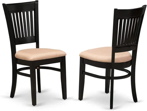 Miniatura 4 de East West Furniture NOVA3-BLK-C - Juego de mesa de comedor de 3 piezas contiene una mesa de comedor rectangular con hojas de mariposa y 2 sillas