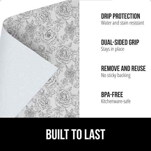 Miniatura 2 de GORILLA GRIP DripGuard - Forro para estantes, protector no adhesivo para cajones y gabinetes de cocina, de plástico con superficie lisa sin BPA