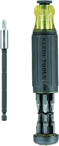 Miniatura 13 de Klein Tools 80083 Kit de destornillador de impacto con juego de llaves de impacto SAE 7 en 1 y destornillador de longitud ajustable multibroca 14