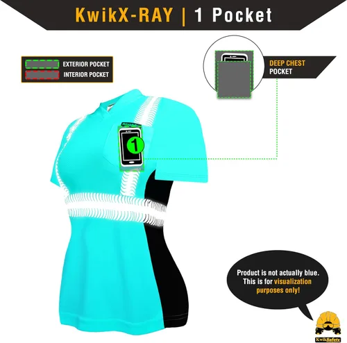 Miniatura 6 de KwikSafety - Charlotte, NC - Vixen Hi Vis Short Sleeve Safety Shirt for Women [Angel Hair Reflective Tape] Naranja