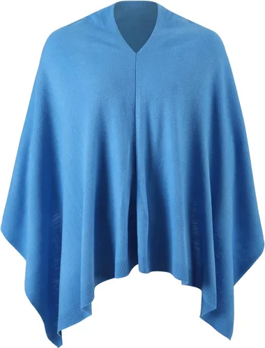 Miniatura 93 de Fomolom Ponchos para mujer, versátil, ligero, tejido sólido, chal envolvente, bufanda, accesorios para mujer