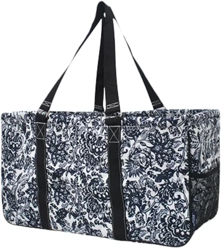 Miniatura 60 de NGIL Bolsa de comestibles reutilizable extra grande plegable de gran tamaño para comestibles, almacenamiento, picnic, playa, Flecha-negro