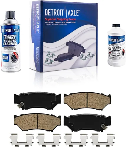 Miniatura 21 de Detroit Axle - Kit de freno trasero para Ford Fusion Lincoln MKZ Zephyr Mazda 6 Mercury Milan, repuesto de pastillas de freno de cerámica