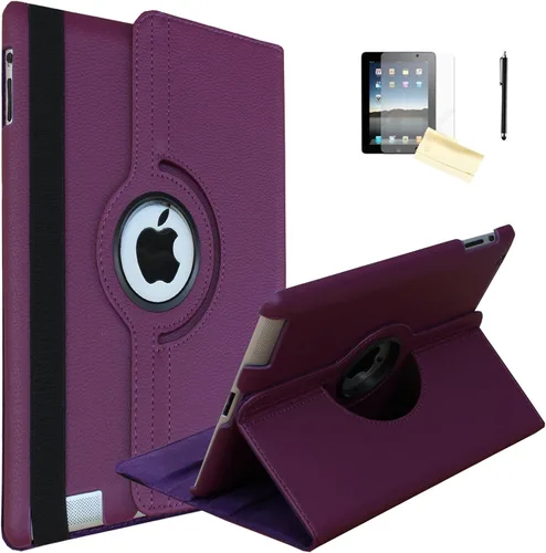 Miniatura 7 de Funda iPad 2, Funda iPad 3, Funda iPad 4, JYtrend (R) Soporte Rotatorio cierre magnético auto encendido/ apagado para iPad 2/3/4 A1395 A1396 A1397