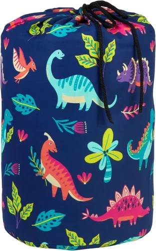 Miniatura 7 de Saco de dormir Wildkin para niños – Diseño enrollable con bolsa de almacenamiento para la escuela, viajes y camping - Dinosaurios encantadores
