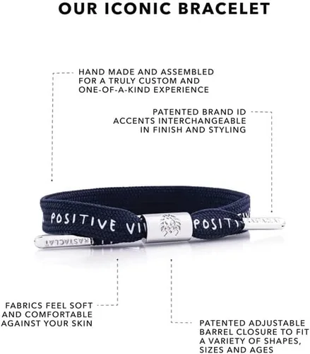 Miniatura 2 de Rastaclat Original Hand Assembled Motivational Adjustable Single Lace Bracelets for All Ages Men Women