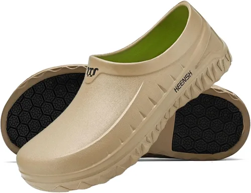 Miniatura 8 de MEIAGDT Zuecos de trabajo para mujer y hombre, zapatos de cocina, antideslizantes, impermeables, para restaurante, jardín, enfermería, servicio
