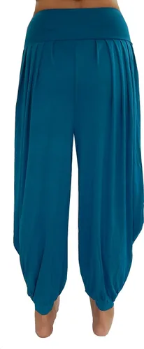 Miniatura 22 de Lovely Creations Pantalones holgados con cintura elástica y harem Aladdin para mujer