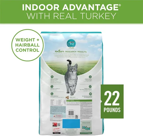 Miniatura 8 de Purina ONE Natural, Bajo en Grasa, Control de Peso, Alimento Seco para Gatos de Interior, +Plus Ventaja para Interiores - Bolsa de 22 lb