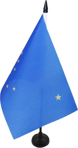 Miniatura 37 de Bandera de mesa de Colorado de 4 x 6 pulgadas, bandera de escritorio del estado de Colorado de EE. UU., 5.9 x 3.9 in, palo y base de plástico negro