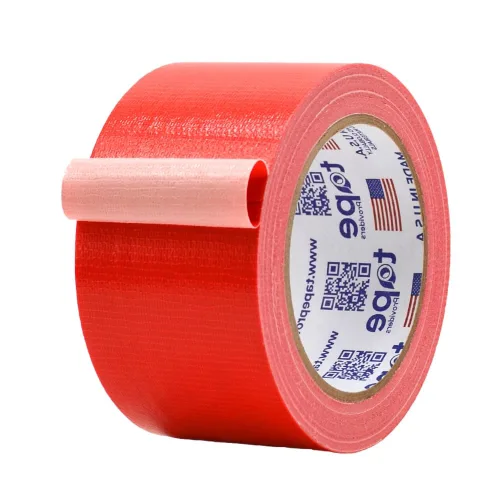 MAT - Cinta adhesiva roja de grado industrial, 2.5 pulgadas x 60 pies, impermeable, resistente a los rayos UV para manualidades, mejoras del hogar,