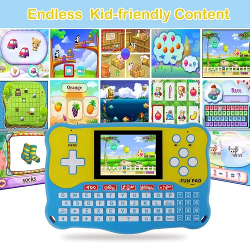 Miniatura 5 de Tablet para niños/Almohadilla de aprendizaje para bebés con 102 actividades/Tablet para niños pequeños con ABC/Palabras/Música/Matemáticas, juguetes