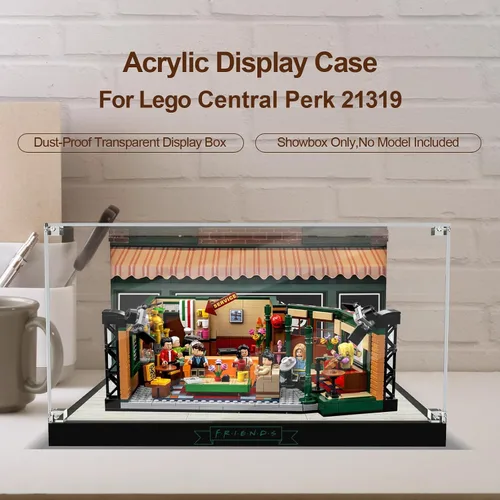 Miniatura 4 de Vitrina acrílica para Lego Ideas 21319 Central Perk, caja decorativa personalizada para el modelo de bloque de amigos, placa de acrílico
