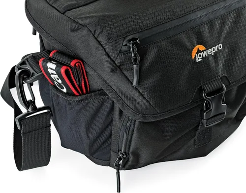 Miniatura 6 de Lowepro LP37123, Nova 180 AW II - Bolsa para cámara, impermeable, personalizable, se adapta a Pro-Depth DSLR con lente, dron compacto, 3-4 lentes