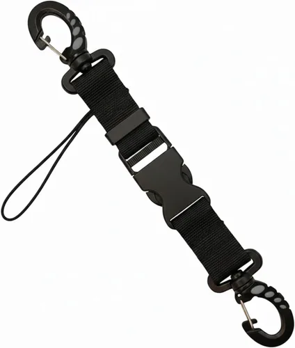 Miniatura 10 de Scuba Clips Lanyard with Dual Clips and Quick Release Buckle, Scuba Accessory for Diving, Dive Clip for Equipment Essentials Amarillo
