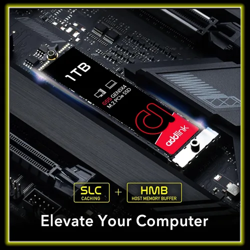 Miniatura 4 de Addlink G55 1TB PCIe 5.0 Gen5 NVMe M.2 SSD - Hasta 10,200 MB/s - Actualización de juegos de PC, fotografía, edición y diseño de video - Unidad