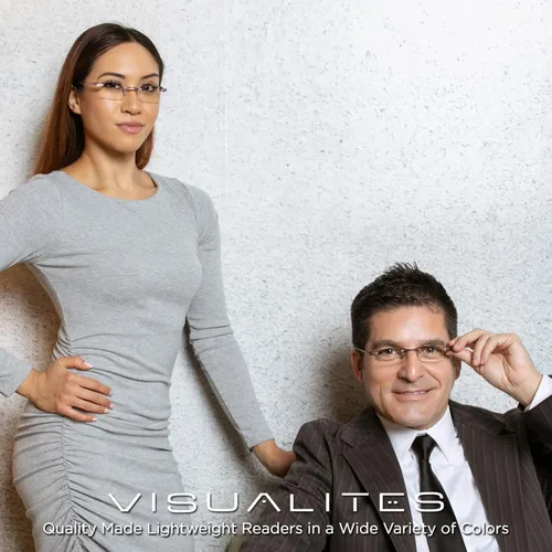 Miniatura 7 de Visualites Gafas de lectura ligeras sin montura para hombres y mujeres - Modelo - VIS 1 Lavanda