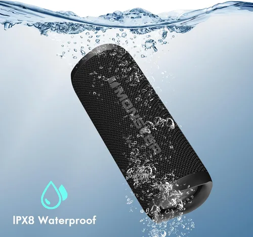 Miniatura 11 de Monster Altavoz Bluetooth, Altavoces Bluetooth Inalámbricos Portátiles para Exteriores, 60W True Wireless Stereo IPX8 Impermeable, Emparejamiento