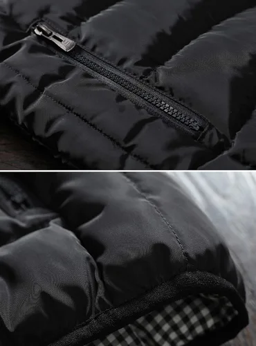 Miniatura 6 de Vcansion Chaleco de abrigo acolchado con cuello alto casual para hombre