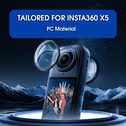 Miniatura 2 de STARTRC VCR Protector de lente para Insta360 X5, cubierta protectora de lente de PC con revestimiento antirreflectante para accesorios Insta 360 X5