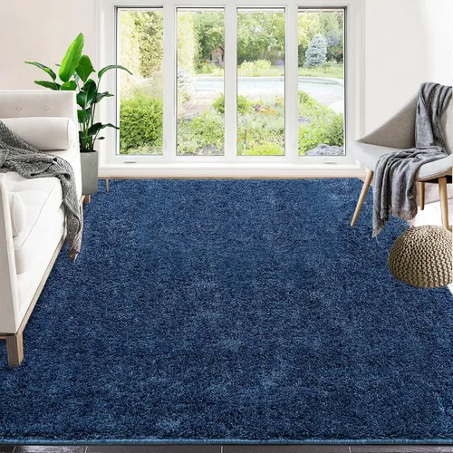 Fashionwu Alfombra grande de 8 x 10 pies, para dormitorio, oficina, moderna, elegante, de hilo teñido, de alta resistencia, calidad de hotel, para