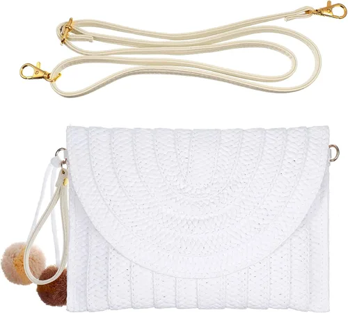 Miniatura 13 de Frienda Bolso bandolera de paja para mujer