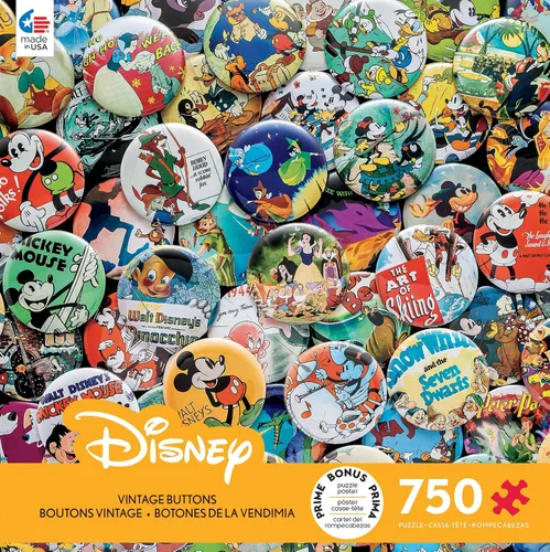 Miniatura 2 de Ceaco - Disney - Botones Vintage - Rompecabezas de 750 piezas