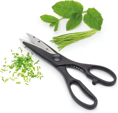 Miniatura 5 de KitchenCraft KCSCISSORMP - Tijeras de cocina y abrebotellas, acero inoxidable, 8.3 in, color negro