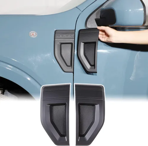 Miniatura 13 de Cubiertas de ventilaciones laterales del guardabarros del automóvil, tira de moldura compatible con Ford Maverick 2022-2025 2026, fibra de carbono