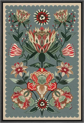 Miniatura 151 de SIGNFORD Lienzo impreso para pared, acuarela, floral, retro, abstracto, naturaleza, desierto, ilustraciones florales botánicas, arte moderno