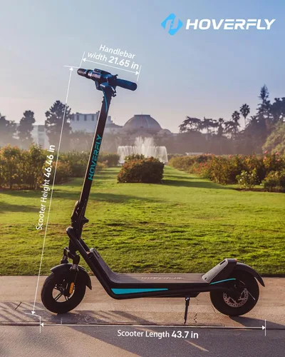 Miniatura 8 de HOVERFLY X1/X3/X5 Electric Scooter for Adults, Anti Flat 8.5"/10'' Solid Tire, Max 10/18/25 Miles Range and 15.5/20Mph Speed Power by 250W/500W Negro
