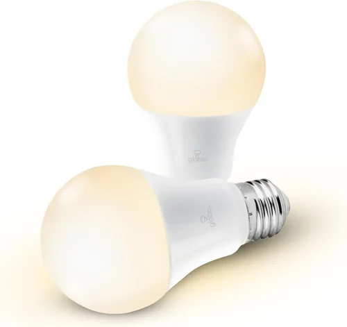 Miniatura 2 de GLOBE Electric Collection - Foco LED inteligente Wi-Fi de 10 vatios (equivalente a 60 W) esmerilado, regulable, paquete de 2, no requiere