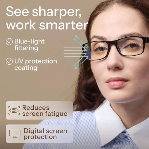 Miniatura 6 de Gaoye 1.25 Gafas de lectura profesionales para todo el día, lectores de computadora con protección de luz azul, paquete económico Paquete A1-5