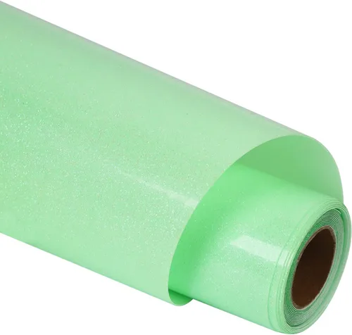 Miniatura 37 de Guangyintong - Rollos de vinilo de transferencia de calor con brillo dorado, 30,5 cm x 1,5 metros, vinilo para planchar, para camisetas, fácil