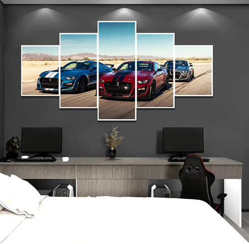 Miniatura 2 de Póster de automóvil deportivo, lienzo de automóvil deportivo americano musculoso, arte de pared para hombres, oficina, dormitorio, sala de estar