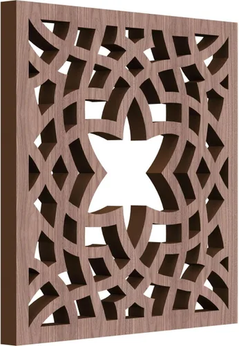 Miniatura 45 de París - Paneles de pared decorativos de madera con calado, extra pequeños, 7 3/8 pulgadas de ancho x 7 3/8 pulgadas de alto x 1/4 pulgadas de alto